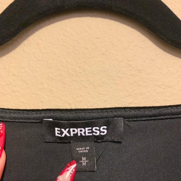 black velvet blouse from express - Picture 3 of 3